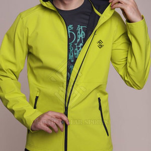 Chaqueta Softshell Casual para Hombre, Impermeable y Cortavientos, con Cuello Alto, Cierre Frontal con Cremallera y Capucha, para Uso en Exteriores en Invierno - Product Image 3
