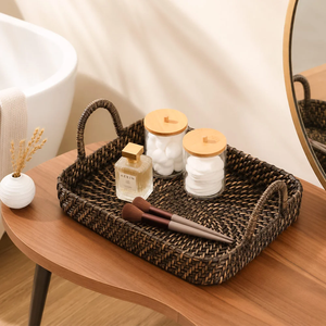 Plateau de service en rotin pour cuisine et salon, au style attrayant et élégant, à prix bas - Product Image 5
