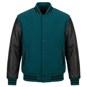 Chaqueta Bomber Personalizada para Hombre, Estilo Letterman, de Lana, Bordada, Impermeable, de Secado Rápido, con Capucha, Estilo Vintage, de Algodón - Product Image 4