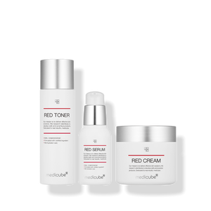 Set de 3 Piezas Medicube Red Line 2.0 para Rostro, Alta Calidad, Hecho en Corea, Empacado en Botellas - Product Image 1