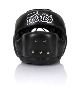 ขายส่งอุปกรณ์ป้องกันศีรษะ Fairtex ผลิตตามสั่ง หนังแท้ 100% ป้ายโลโก้สั่งทำได้ อุปกรณ์ป้องกันสำหรับผู้ใหญ่ น้ำหนักเบา เป็นมิตรกับสิ่งแวดล้อม - Product Image 6