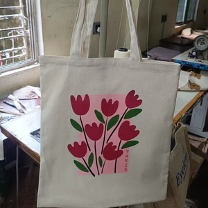 Bolsa de Yute a Rayas de Lujo para Mujer, Bolso de Mano con Estampado Personalizado y Asa de Tela No Tejida, Opciones de Varios Tamaños, Taiyochem Industries - Product Image 1