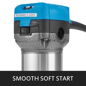 Kit Fresatrice Compatta da 1.25HP con Base Inclinabile Fissa, Velocità Variabile, 800W, Coppia Massima 30.000 RPM per Lavorazione del Legno - Product Image 4