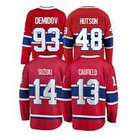 Maillot de hockey sur glace personnalisé respirant à manches courtes, vêtements de sport sublimés pour équipe, uniforme d'entraînement de hockey imprimé et cousu pour adultes