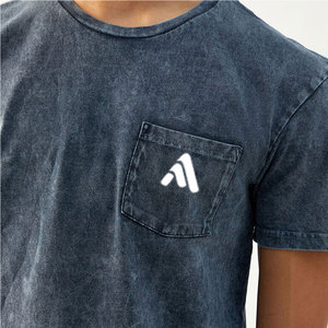 Camisetas para Hombre con Lavado Ácido, 100% Algodón, Ropa de Verano Hecha en Pakistán, Secado Rápido, Transpirable, Ecológica, Color Personalizado - Product Image 5