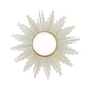 Espejo de pared con marco de metal de lujo, diseño personalizable para el hogar, dormitorio y entrada a un precio económico. - Product Image 4