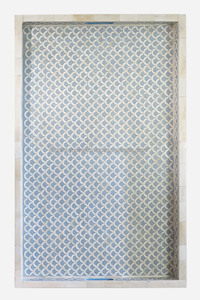 Résine de plateau de service en incrustation d'os floral en bois naturel personnalisé de haute qualité avec caractéristique décorative indienne pour les hôtels de restaurants à domicile - Product Image 6