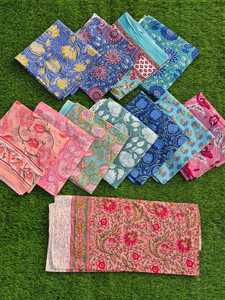 Sarongs en coton imprimé pour femmes en gros |   Paréos de plage floraux faits à la main |   Lot de paréos légers d'été - Product Image 1