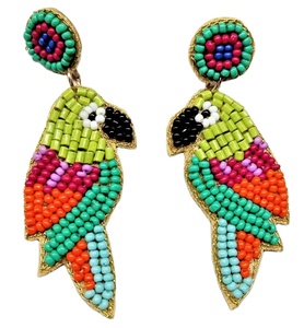 Seed Bead Stud <b>Earring</b> Luxury Mixed Rice Beads <b>Handmade</b> <b>Earrings</b> Party Wear Dangle <b>Earrings</b> Gift for Women and Girls Wholesale - Product Image 1