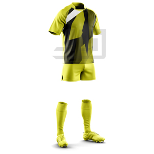 Maillot et short de rugby personnalisés avec impression numérique premium et broderie 3D, nom d'équipe personnalisé, 100 % polyester, sans couture, coupe-vent, léger - Product Image 3