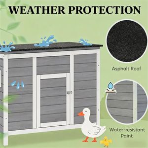 Small Animal <b>Cage</b> Wooden Duck House and <b>Rabbit</b> Nest Pet Furniture - Product Image 3