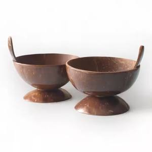 ชามเปลือกมะพร้าวพรีเมียม DHT Handicraft ทำมือ ใช้ซ้ำได้ รักษ์โลก สไตล์โบฮีเมียน สำหรับร้านจัดเลี้ยงและโรงอาหาร ใช้ในงานปาร์ตี้ - Product Image 1