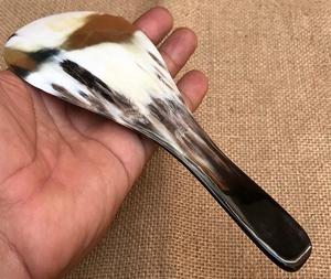 Cuillère en corne naturelle pour restaurant, couverts en corne de bœuf et de buffle naturels, cuillère de service en agate pour table. - Product Image 5