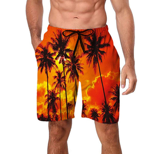 Bañadores de hombre al por mayor con logo personalizado, de secado rápido, pantalones cortos de playa con dos ojales, bolsillo trasero, estilo liso, decoración con botones, 2025 - Product Image 1