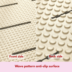 OEM accepted wholesale supplier Eco-Friendly material Wave Pattern EVA Bath Mat anti-slip water proof light weight for Home Use - Product Image 5