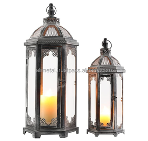 Lanternes de bougies suspendues en métal, chandeliers très décoratives, porte-bougie avec verre trempé, pour jardin et Patio - Product Image 1