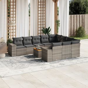 Conjunto de Sofás de Jardín Nhabaca para 8 Personas, Muebles de Ratán para Exteriores, Resistentes a la Intemperie, Diseño Contemporáneo - Product Image 3