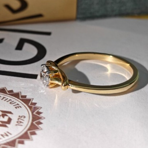Anillo de Compromiso con Diamante Cultivado en Laboratorio de 2.0 Quilates, Certificado por IGI, para Mujer, Oro de 14K/18K, Joyería de Lujo para Boda, Regalo - Product Image 3