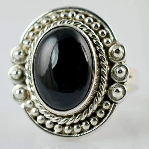 Black Onyx <b>Ring</b> 925 Sterling <b>Silver</b> Handmade Promise <b>Ring</b> for Women Oval Gemstone <b>Statement</b> <b>Ring</b> Gift July Birthstone Month - Product Image 2