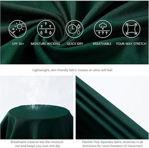 Camiseta de Manga Larga Verde Oscuro para Hombre, Transpirable, de Secado Rápido, para Actividades al Aire Libre - Product Image 3