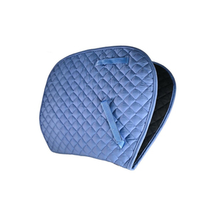 New Arrival Full Size Breathable Fleece Lining Cotton Outshell Customized Polyester <b>Foam</b> Satin Horse Saddle <b>Pad</b> Equestrian - Product Image 3