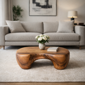 Wholesale Modern Solid Wood Coffee Table Living Room Handmade Natural Wood Eco-Friendly Durable Decor Unique Design - Product Image 3