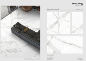 Carreaux de porcelaine Satvario, surface 60x120cm (600x1200mm, 24x48), pour projets de design d'intérieur de luxe pour murs et sols. - Product Image 3