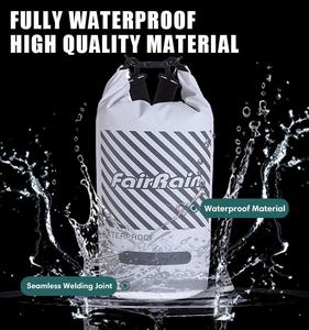 Vente en gros personnalisée en usine Sac à dos étanche 15L avec logo numérique imprimé Sac de sport étanche à l'eau Sac en TPU personnalisé - Product Image 3