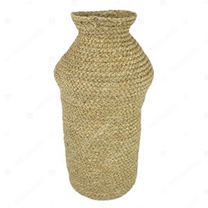 Vietrustic Elegante Organizador de Plantas y Flores con Núcleo de Bambú Hilado, Florero de Pasto Marino, Soporte de Mesa Cosido para Jarrones y Macetas - Product Image 2