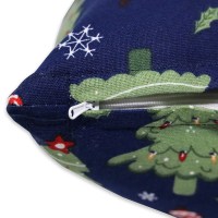 Funda de cojín con diseño navideño impreso, 100% algodón, para decoración del hogar, de la India.