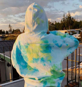 Wholesale New Custom Long-sleeved Plus Size Hoodies for <b>Women</b> Tie Dye <b>Pattern</b> Pullover Hoodie - Product Image 6