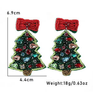 Décorations de Noël artisanales légères en coton perlé, broderie de perles de rocaille, perles de diamant festives, par MULTI CRAFT - Product Image 6