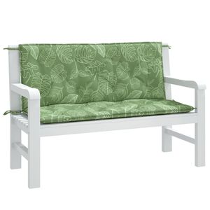 2 pz panca da giardino da esterno con motivo a foglia 47.2 tessuto "x 19.7" x 2.8 "migliora il tuo spazio esterno con un Comfort elegante! - Product Image 3