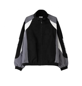 Survêtement rétro vintage pour homme, coupe-vent à rayures, surdimensionné, fermeture éclair, coupe-vent pour homme, best-seller - Product Image 1