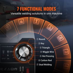 Kit di Riparazione Ammaccature per Carrozzeria 110V con Saldatrice a Punti 1.8KW S e 7 Modalità di Potenza Regolabili - Product Image 3