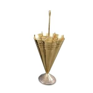 <b>Gold</b> Metal Umbrella Stand Holder Stylish Free Standing Iron Umbrella Rack Indoor Outdoor Organizer For Home Office Hotel Lobby - Product Image 6