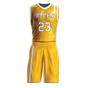 Uniforme de basket-ball 100% polyester, uniforme de basket-ball de bonne qualité, uniforme de basket-ball sur mesure, nouveau design - Product Image 4