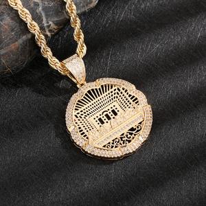 Collar con Colgante de la Última Cena con Diamantes, Estilo Hip-Hop Europeo y Americano, Joyería Religiosa para Hombre - Product Image 5