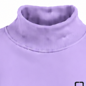 เสื้อสเวตเชิ้ตผู้หญิงสีลาเวนเดอร์ คอเต่า แขนยาว ทรงโอเวอร์ไซส์ ผ้าฟลีซ คอสูง สไตล์ลำลอง แฟชั่นสตรีทแวร์สำหรับฤดูหนาว - Product Image 3