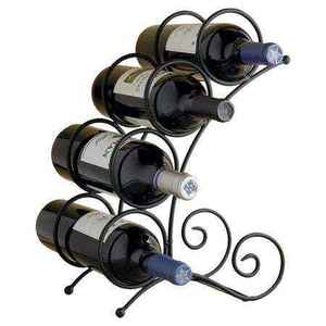 High Quality Metal Wine Rack Storage Holder Wine <b>Kitchen</b> & Tabletop <b>Black</b> Wine Shelf for Bar <b>Accessories</b> Wine Rack Holder - Product Image 2