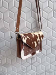 Gran oferta de cuero de piel de vaca auténtica con estilo, recién llegado, bolso de mano, bolso de mano con pelo en piel oculta, bolso bohemio de usos múltiples para mujer - Product Image 2