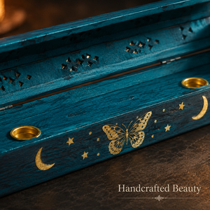 Custom <b>Decorative</b> Wooden Incense Ash Catcher Tray Printed Wooden Incense Holder for Meditation Aromatherapy Spiritual Home <b>Decor</b> - Product Image 4