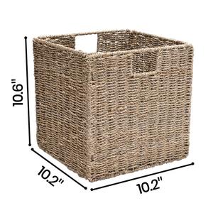 Foldable <b>square</b> seagrass <b>basket</b> Handmade Storage <b>Basket</b> Wholesale eco-friendly Made in Vietnam - Product Image 2