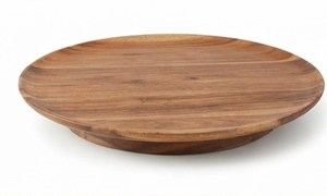 Round Wooden Lazy Susan Handmade Kitchen Platter <b>For</b> Food Presentation And Dining Table Use - Product Image 4