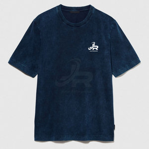 Camiseta transpirable y ligera para hombre, lavada al ácido, teñida lisa, al por mayor, disponible en stock - Product Image 4