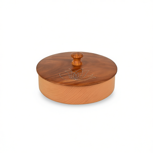 Boîte de rangement pour roti artisanale de qualité supérieure, boîte à chapati en bois avec pot à épices, organisateur de cuisine, accessoire utilitaire pour la maison - Product Image 2