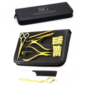Kit de Alicates de Microperlas de Acero Inoxidable, Tijeras de Corte Rectas para Peluquería, Herramienta para Remover Anillas para Extensiones de Cabello Humano Remy Brasileño con Punta Nano - Product Image 6