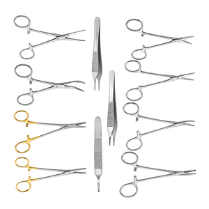Kit d'instruments chirurgicaux d'urologie en acier inoxydable de 11 pièces pour vasectomie manuelle et méthotomie, pour interventions chirurgicales ORL - Product Image 1