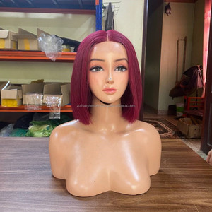 วิกผมบ๊อบผมแท้เวียดนาม ผมตรงเนียนแบบไหม วิกผมหน้าผากลูกไม้ HD สำหรับผู้หญิง - Product Image 3