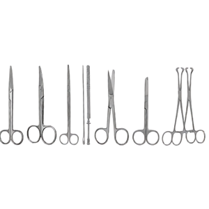 ชุดเครื่องมือผ่าตัดใหญ่ 106 ชิ้น ชุดอุปกรณ์การแพทย์สำหรับการผ่าตัด เกรดเยอรมัน กรรไกร คีม คีมหนีบเนื้อเยื่อ ที่จับเข็ม - Product Image 3